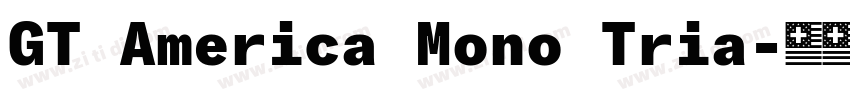 GT America Mono Tria字体转换